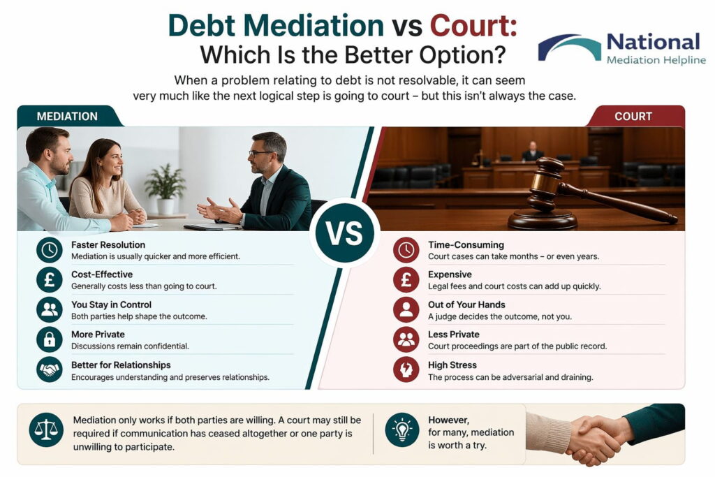 Debt Mediation vs Court: Which Is the Better Option London
