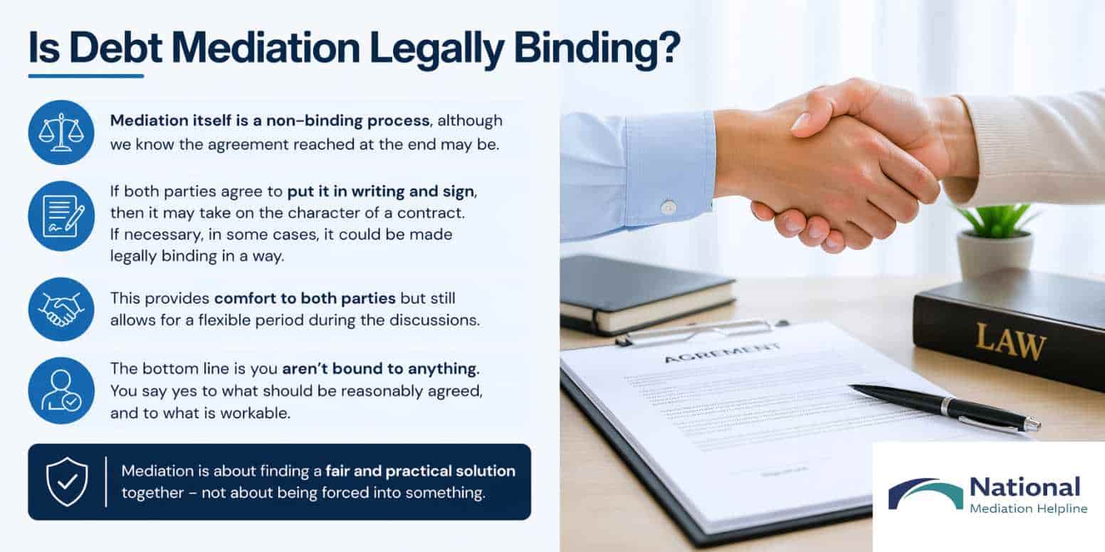 Is Debt Mediation Legally Binding London