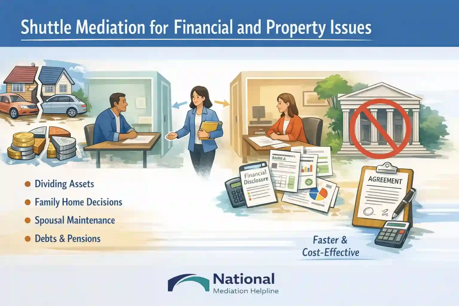Shuttle Mediation for Financial and Property Issues London